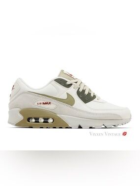 NIKE 'FB9657-002 AIR MAX 90 CASUAL SNEAKERS' IN PHANTOM NEUTRAL OLIVE